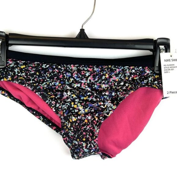 Nike Girl’s Two Piece Tankini Swimsuit Set Size Large - Picture 3 of 5